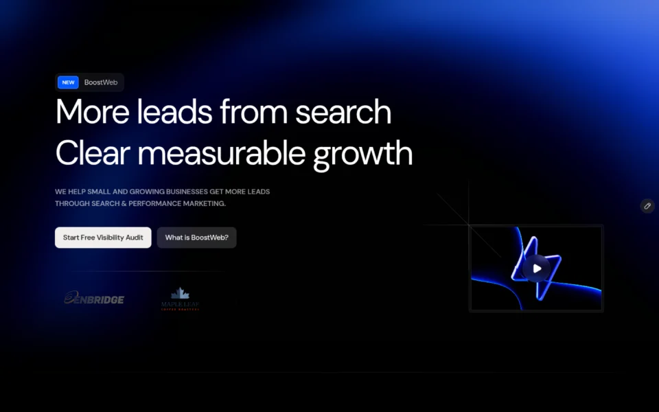 BoostWeb website design by BoostWeb