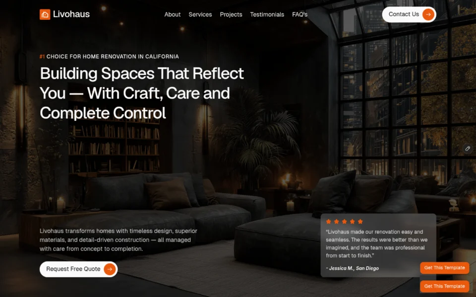Livohaus website design by BoostWeb
