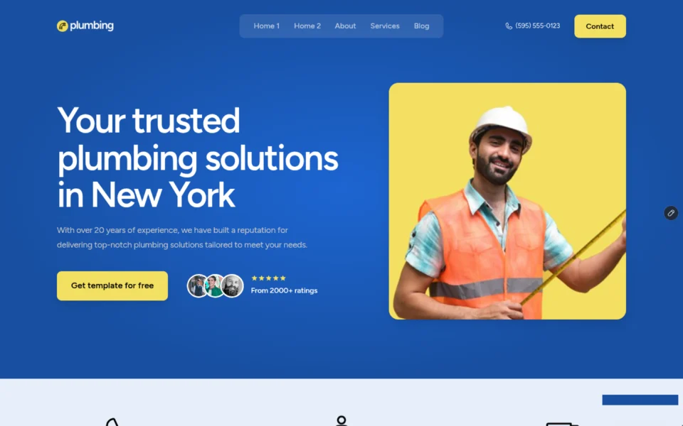 Plumbing website design by BoostWeb
