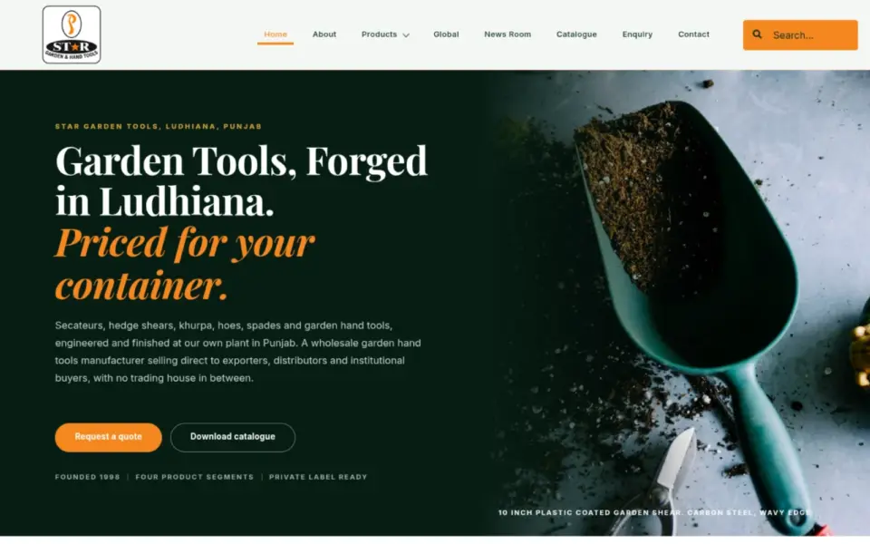Star Garden Tools website design by BoostWeb